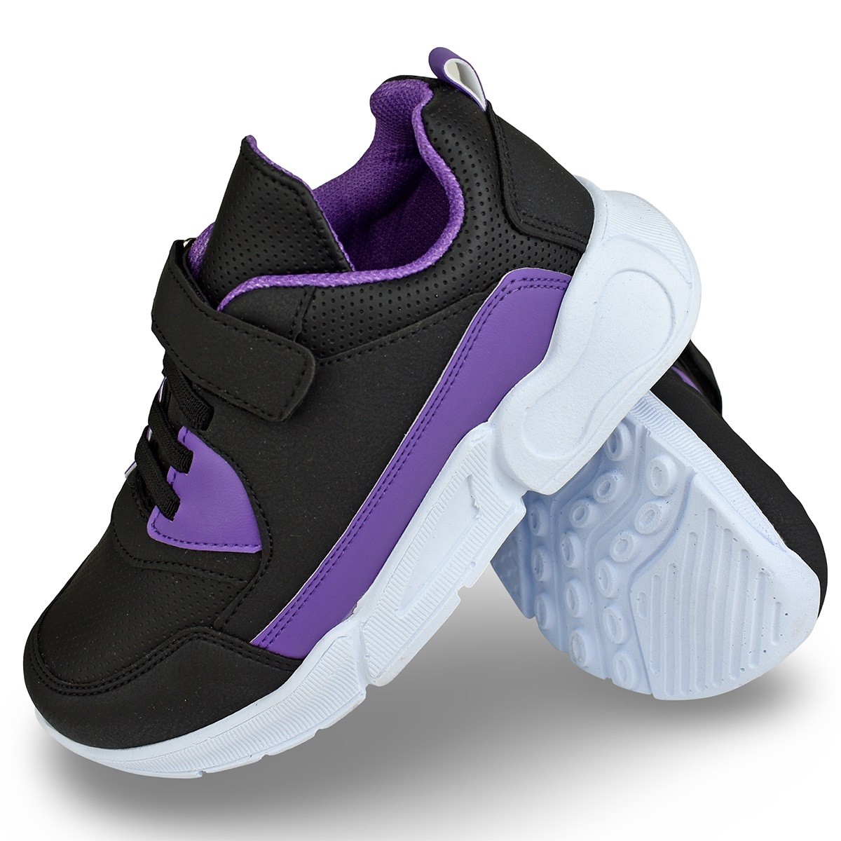 Patike za devojčice 679012, Crno-ljubičaste