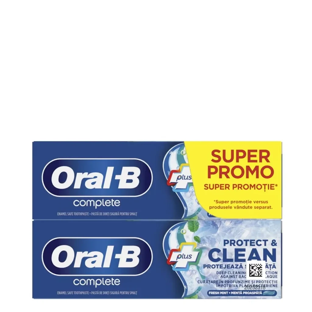Oral B Pasta za zube Complete Protect & Clean, 2 x 75 ml