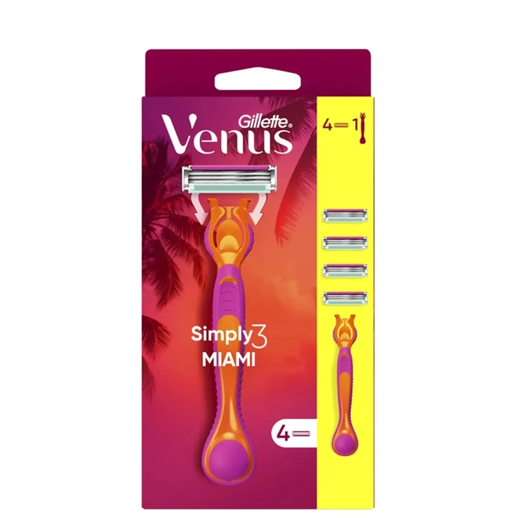 Gillette Ženski brijač Venus Smooth 3 Miami sa dodacima