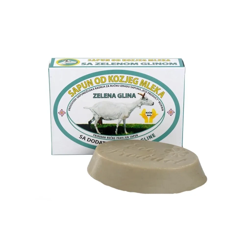 Eco Product Sapun za ruke od kozijeg mleka sa zelenom glinom, 75 g
