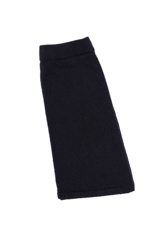 Zisuki Ženska kratka pletena suknja, Crna