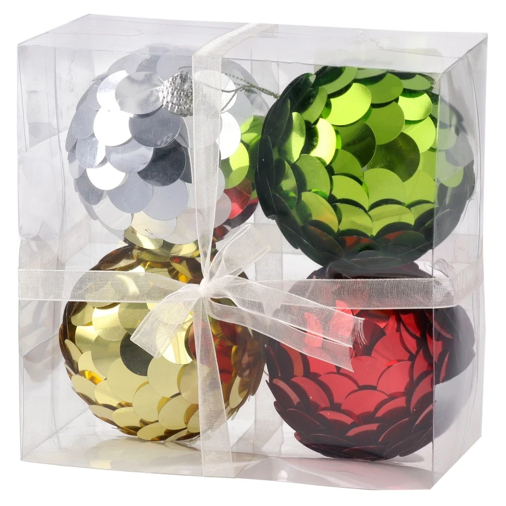 Festa Novogodišnji ukras Lampioni Icy foam, Hologram, 8 cm, 4 komada, Šareni