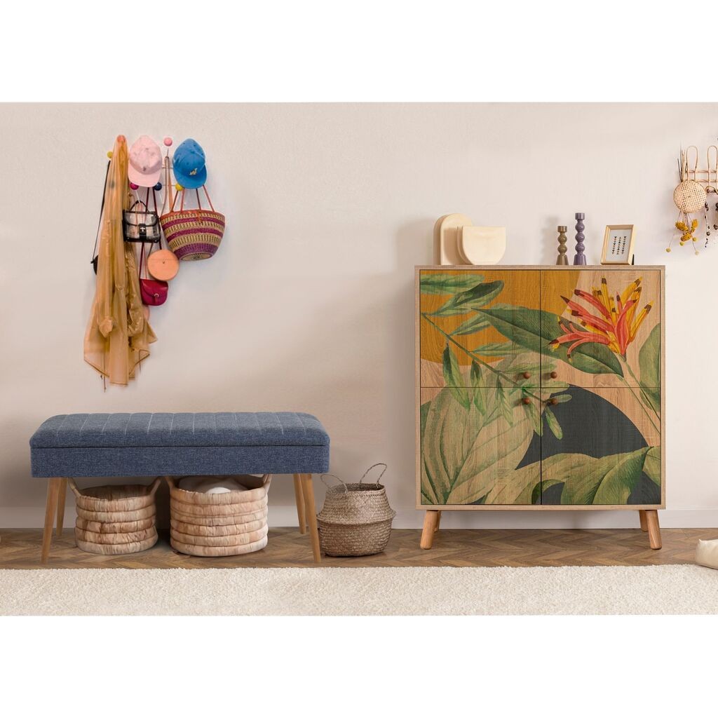 Hanah Home Set Nameštaj za hodnik Multilux Saka 1048, Plavi