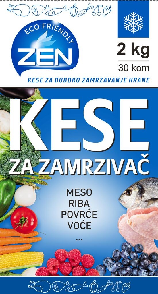 Zen Kese za zamrzivač, 2kg, 30 komada