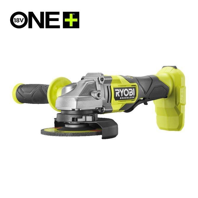 Ryobi Akumulatorska ugaona brusilica, Bez četkica, 125mm 18V ONE+, RAG18BL-0
