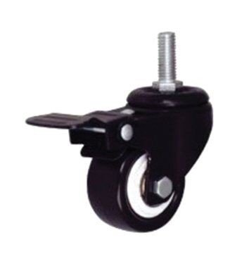 Poljobit Točak ojačani okretan sa kočnicom na šrafu, 63 mm