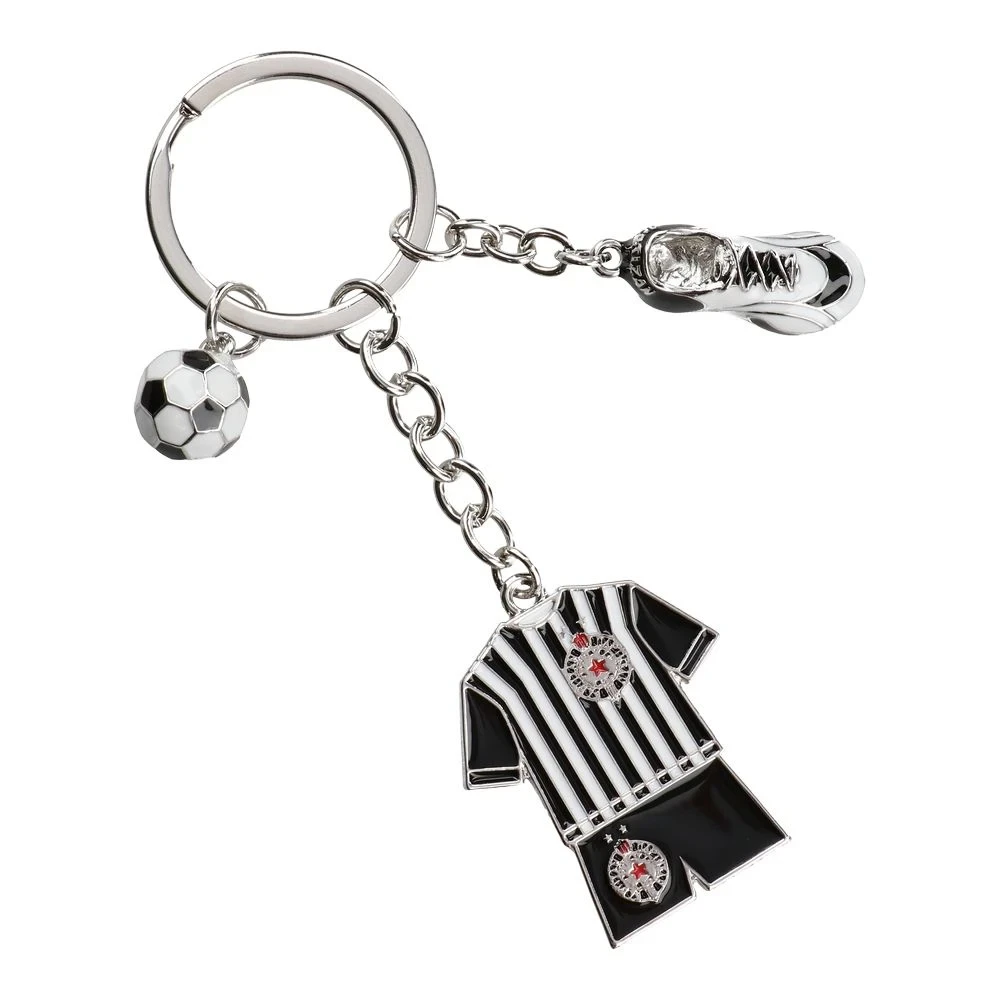 Privezak za ključeve Partizan Derbi, Crno-beli