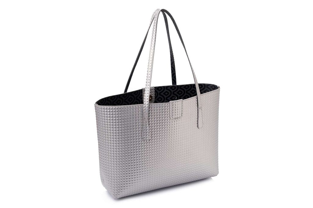 Lucky Bees Ženska torba 1238 Prm, Srebrne boje