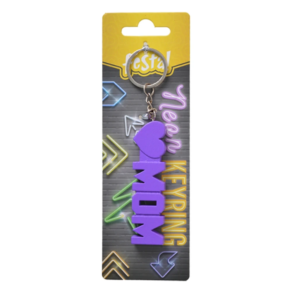 Festa Privezak za ključeve Mom, Neonski, Ljubičasti