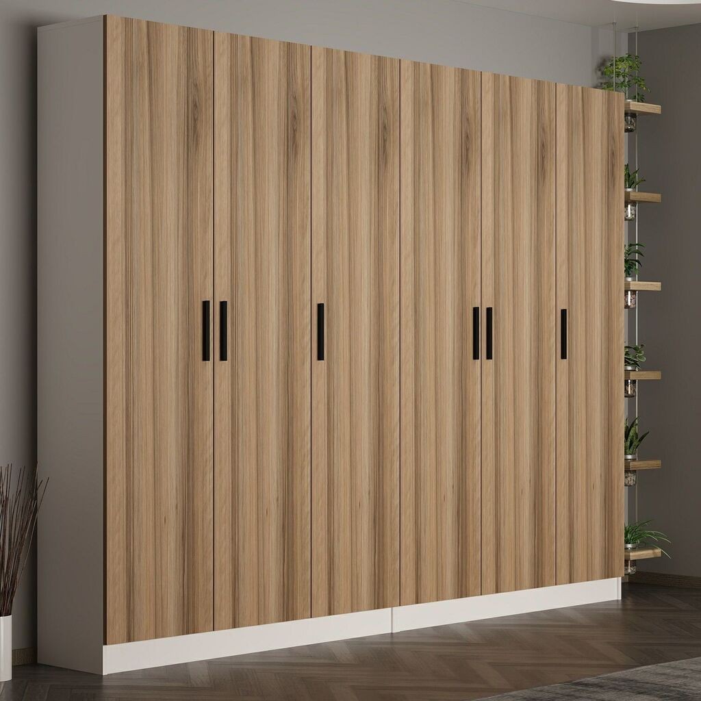 Hanah Home Ormar Noah-8225, 270x210x35 cm, Boje hrasta