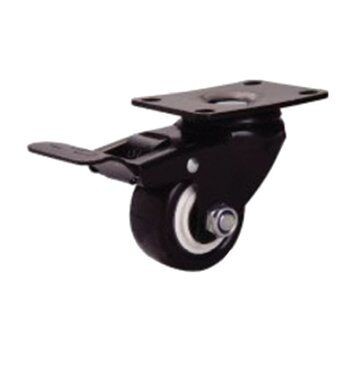 Poljobit Točak ojačani okretan sa kočnicom na pločici, 50 mm