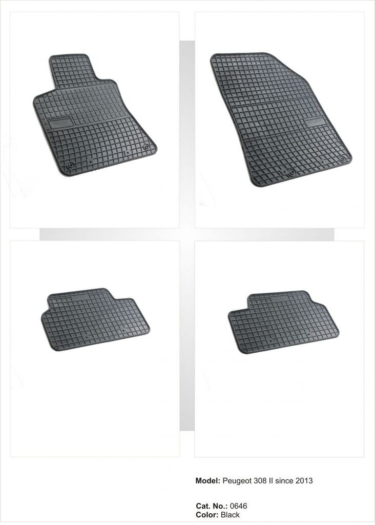 Frogum Tipske patosnice za  Peugeot 308 2 (2013+)