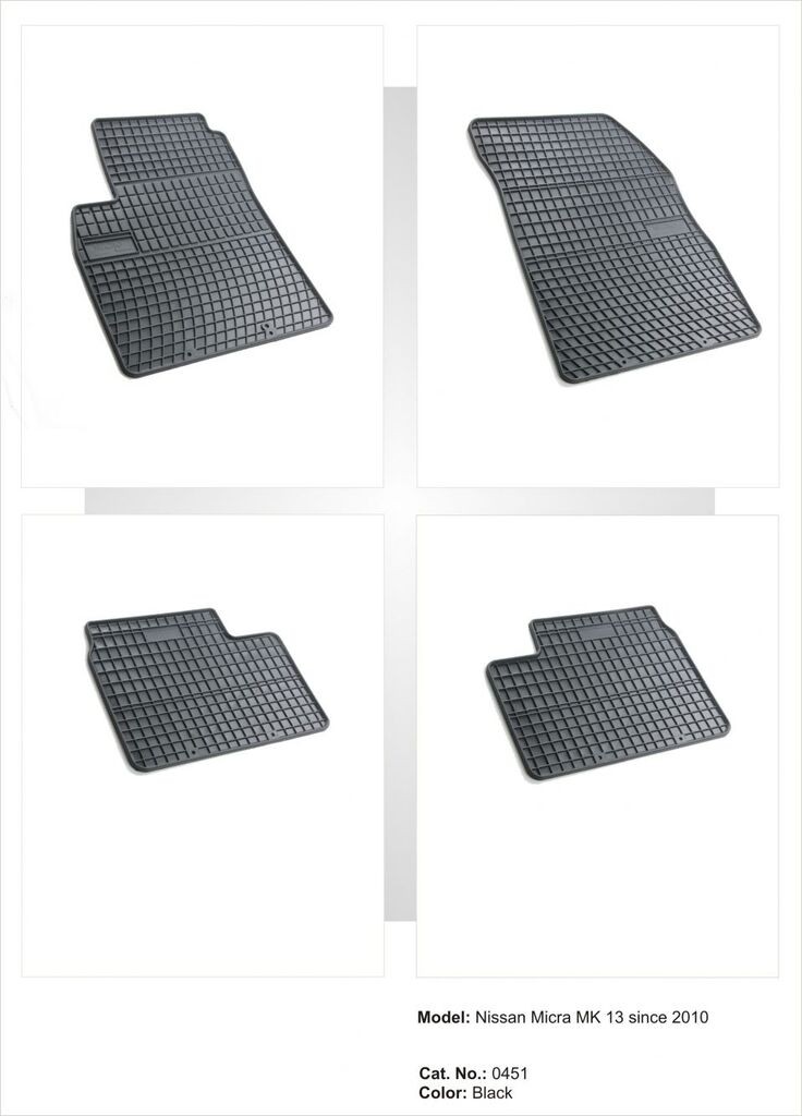 Frogum Tipske patosnice za  Nissan Micra K13 (2010-2016)