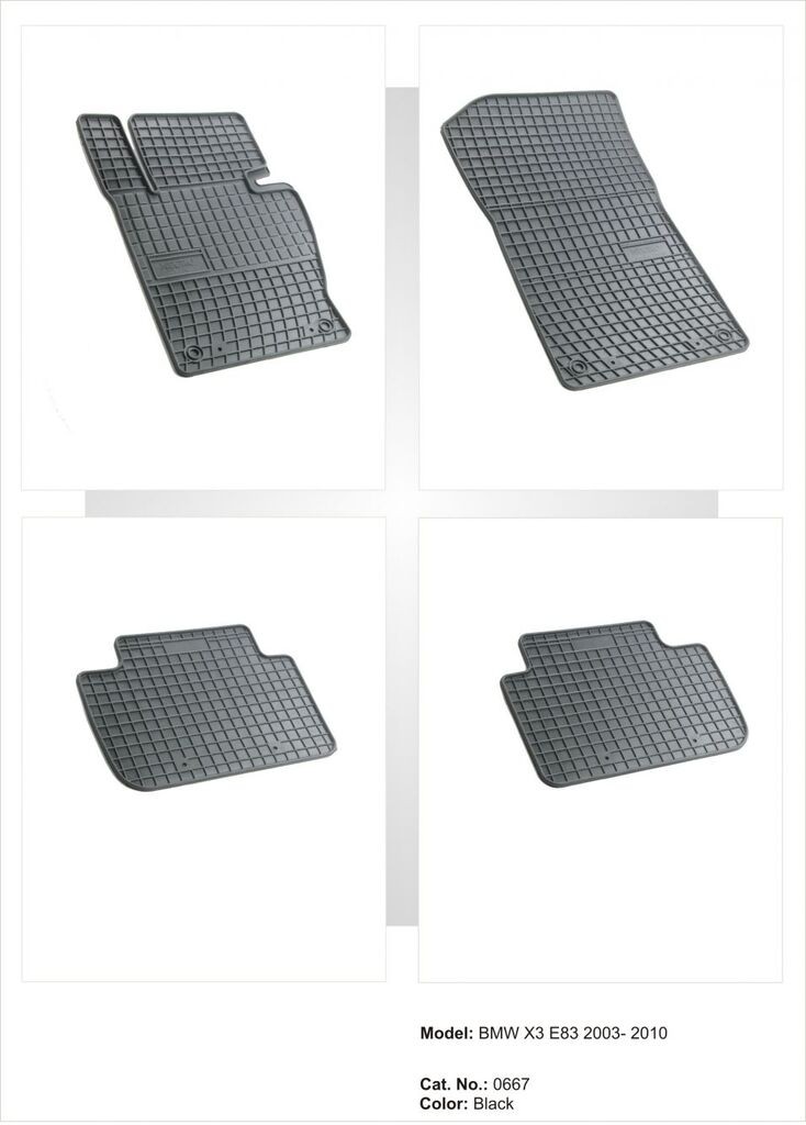 Frogum Tipske patosnice za  BMW X3 E83(03-10)