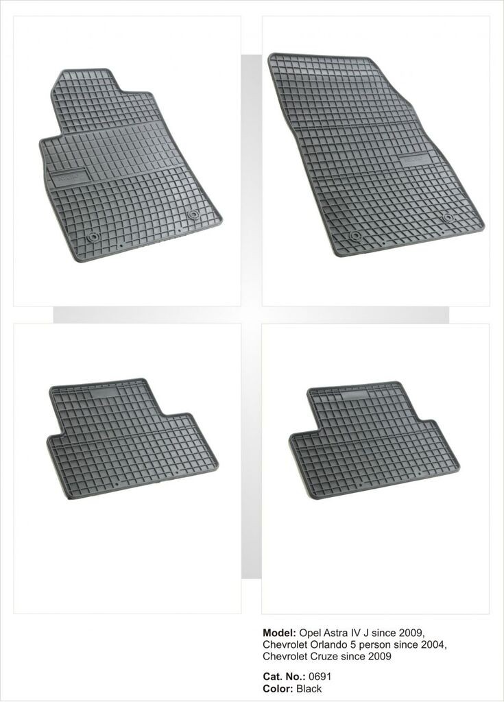 Frogum Tipske patosnice za  Opel Astra J(09+) / Cascada (13+) / Chevrolet Cruze (09+) / Orlando(1