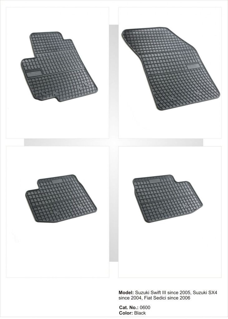 Frogum Tipske patosnice za  Suzuki SX4 (06-13) / Swift 3 (05+) / Fiat Sedici (06+)