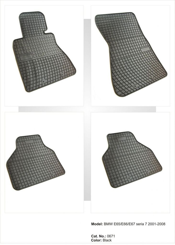 Frogum Tipske patosnice za  BMW Seria 7 E65/E66/E67 (2001-2008)