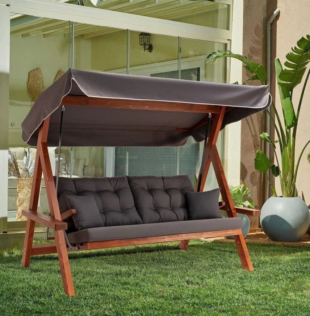 Hanah Home Baštenska ljuljaška Lyon 2400, 215x190x135 cm, Antracit