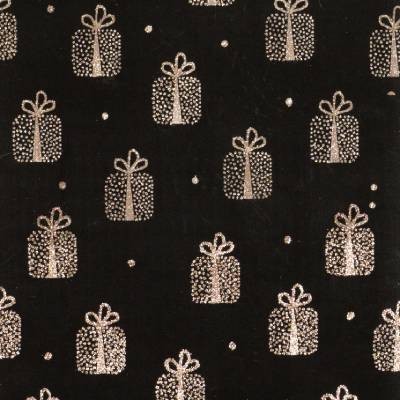 The Unique Paper Company Ukrasni papir Glitterati, 2m, Crni