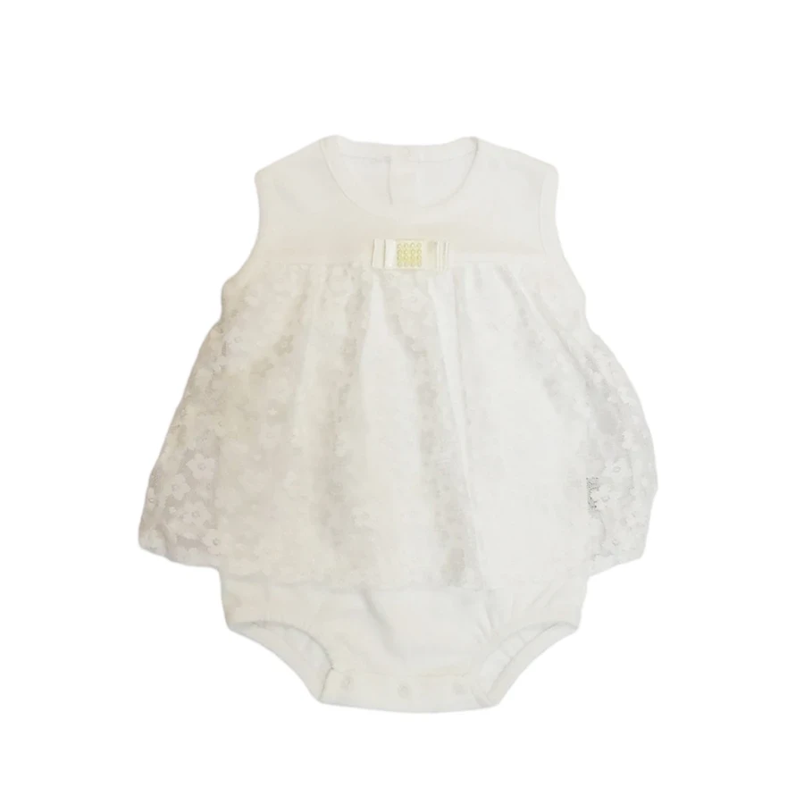 Bodi haljina za bebe 20406, Bela