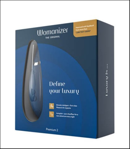 WOMANIZER Klito stimulator Premium 2, Plavi