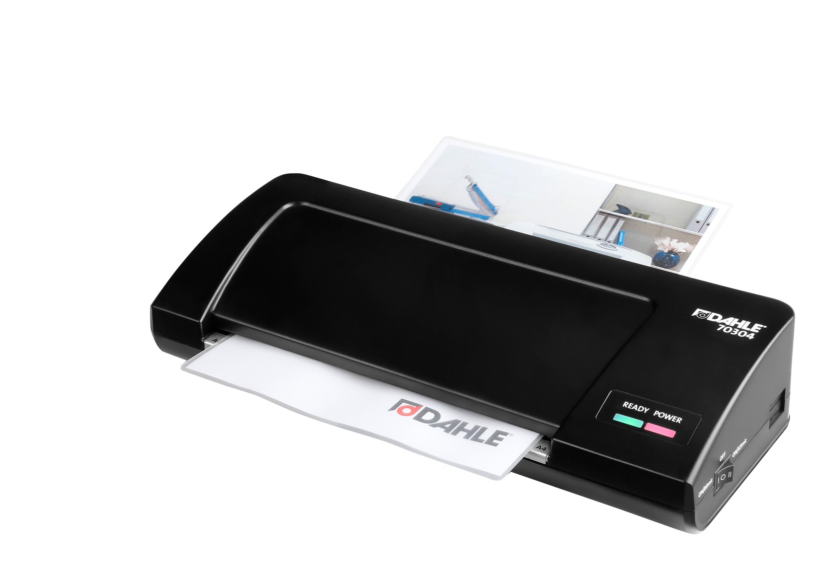 DAHLE Aparat za plastifikaciju A4 70304, Sa 4 valjka, Crni