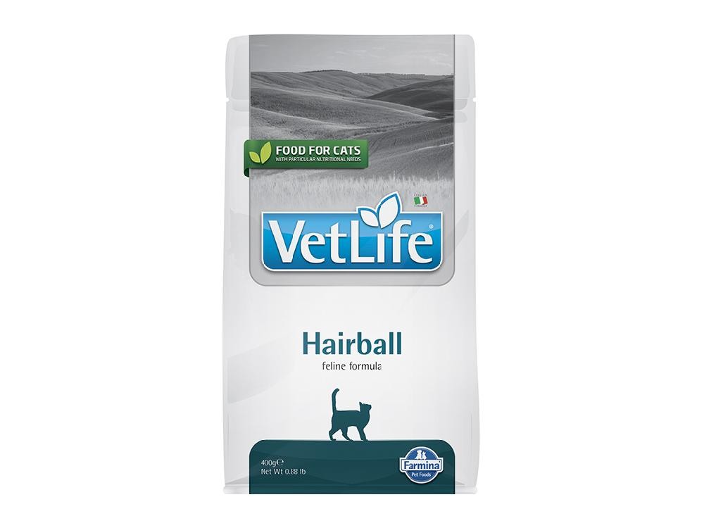 FARMINA VET LIFE Kompletna hrana za odrasle mačke Hairball, 400g