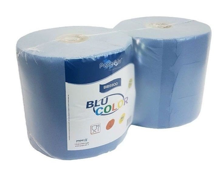 PAPERBLU Papirni ubrus Bobina Blu Color 800, Troslojni, 2 rolne