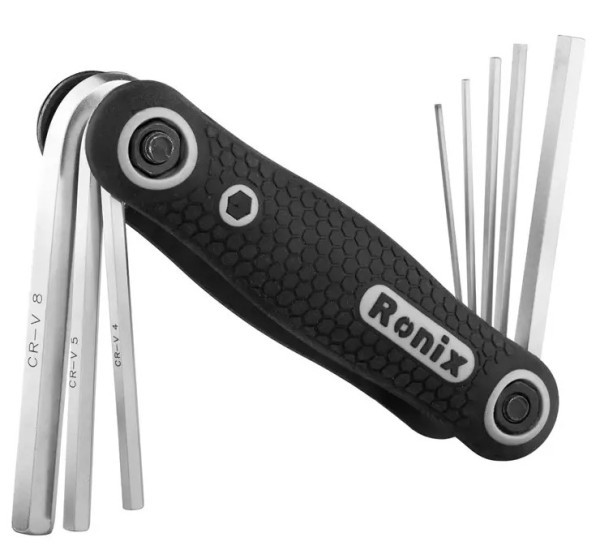 RONIX Set sklopivih ključeva RH-2020 HEX, 8-delni