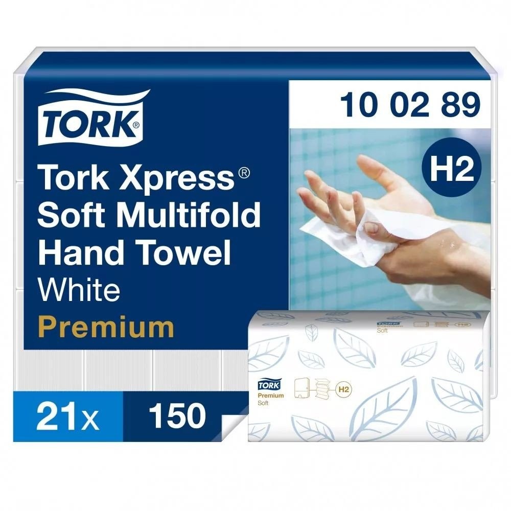 TORK Složivi ubrus Premium Xpress Soft H2, Dvoslojni, 150 ubrusa, 21 pakovanje