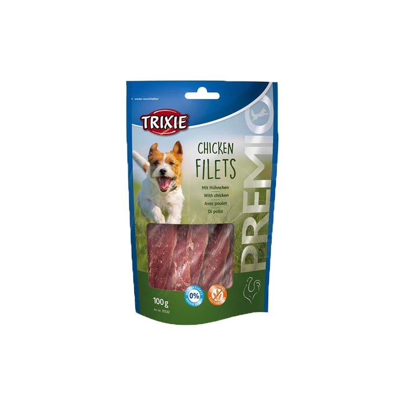 TRIXIE Poslastica za pse Chicken fillets, Sušena piletina, 100 g