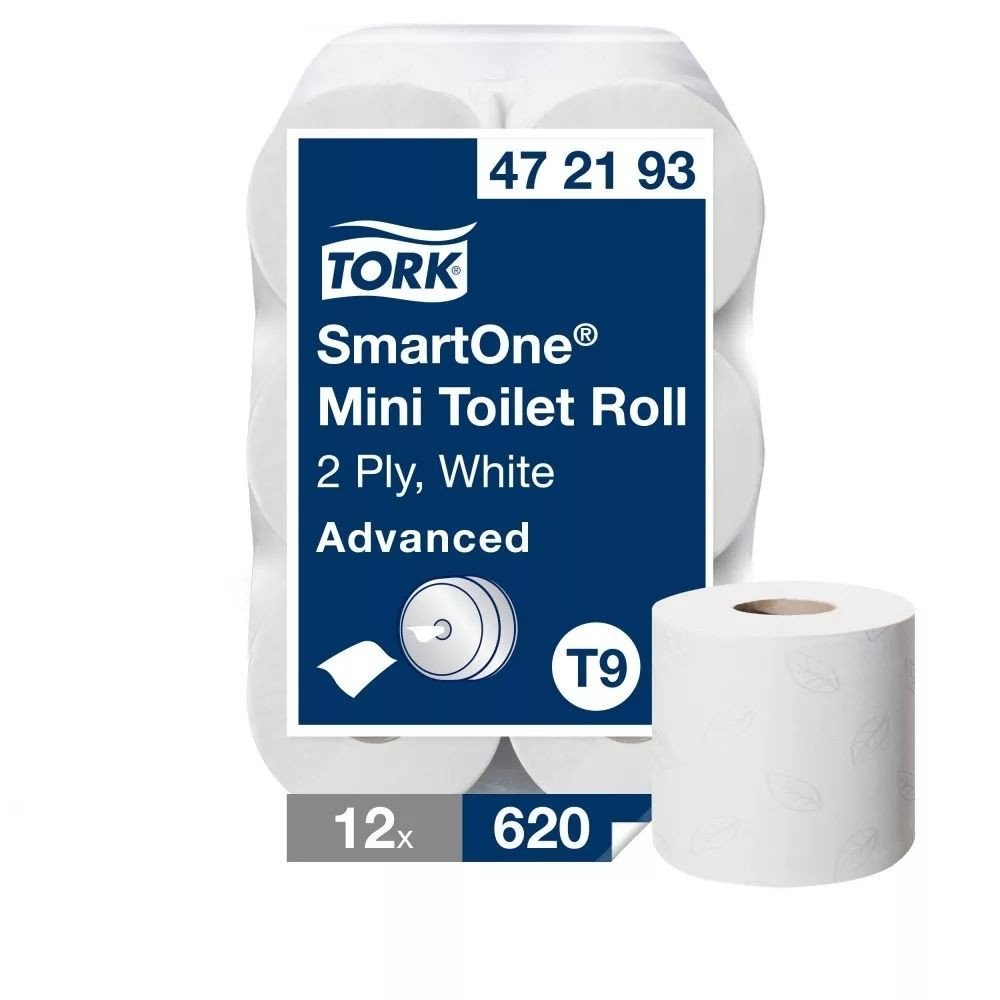 TORK Toalet papir SmartOne Mini T9 sistem, Dvoslojni, 12 rolni