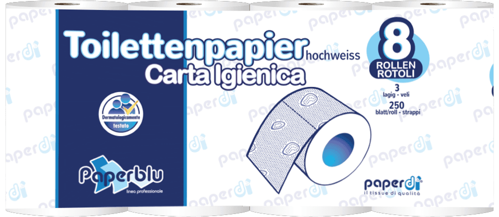 PAPERBLU Toalet papir Carta Igienica Maxi, Troslojni, 8 rolni