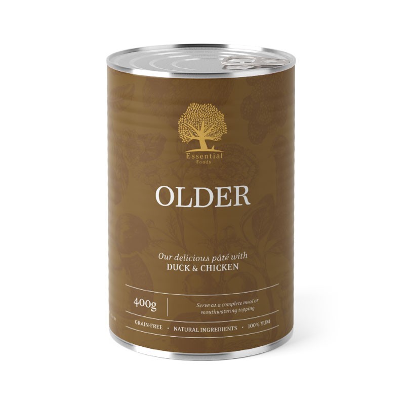 ESSENTIAL Pašteta za pse Older, Pačetina, 400g