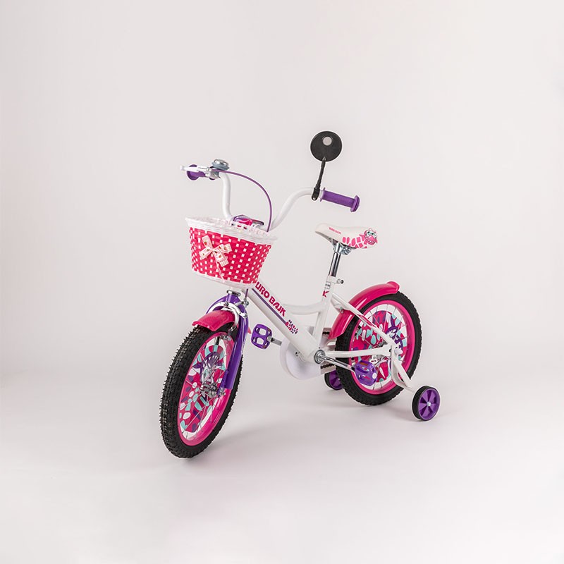 Eurobajk Bicikl za devojčice BMX, 16", Roze