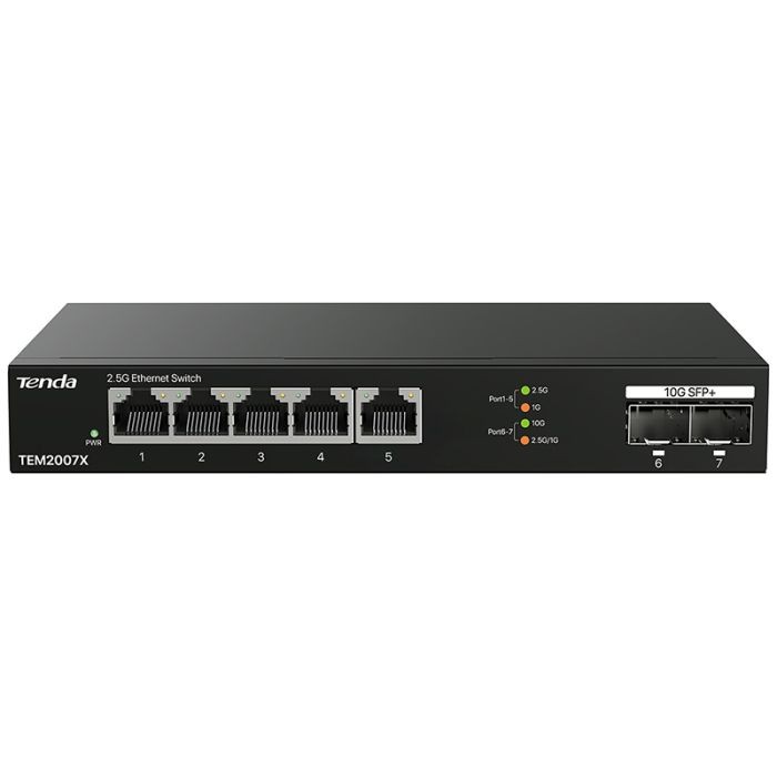 Tenda Ethernet svič SM105, 5-Port, 2.5G