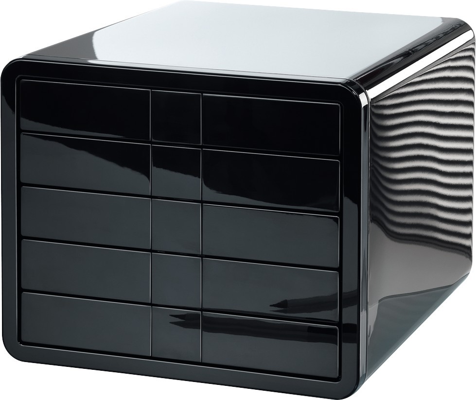 Han Polica za dokumentaciju sa fiokama I Box, 5 fioka, Crna