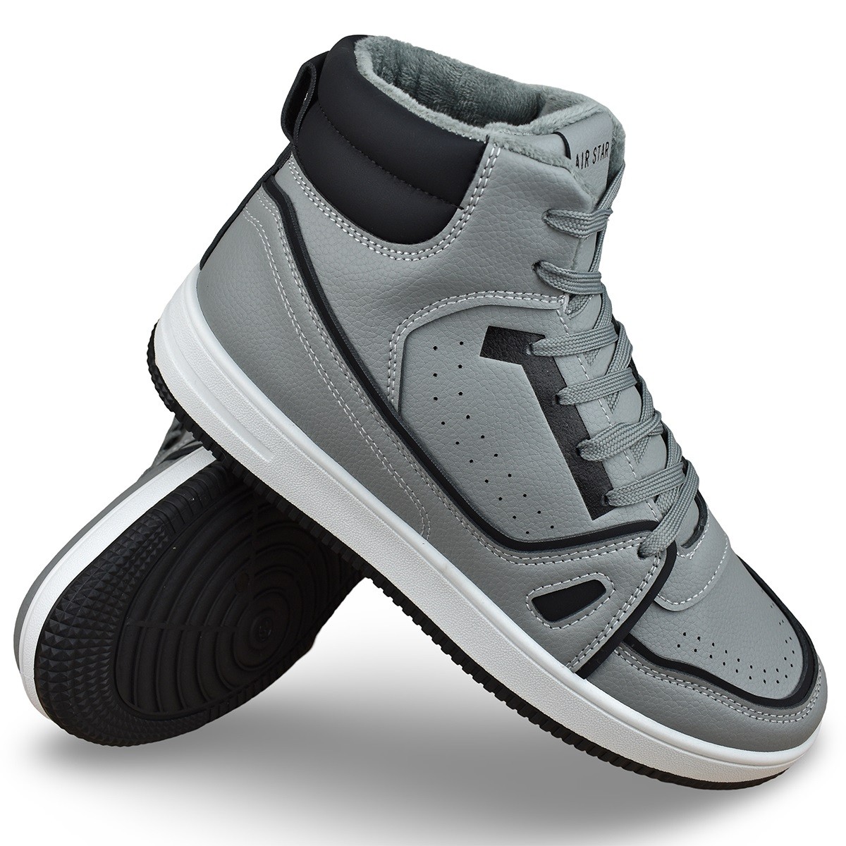 Muške duboke patike Mat Star 164221, Sive