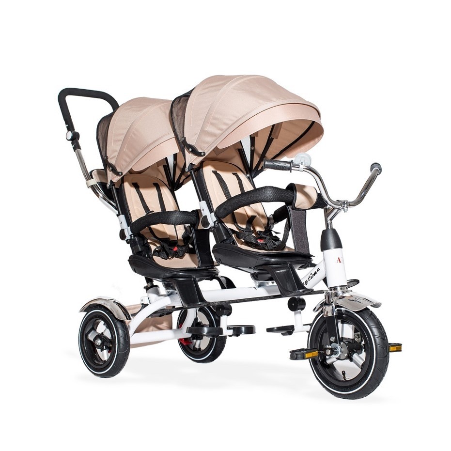 Aristom Tricikl za blizance, Bež