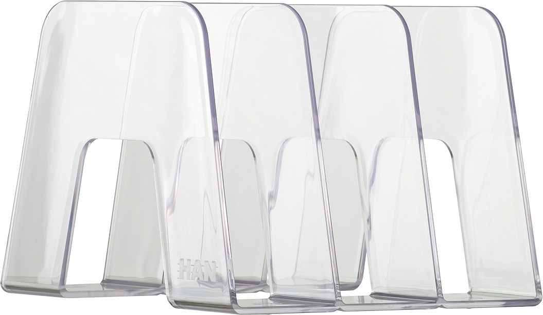 Han Uspravni sorter za kataloge i časopise, 3 pregrade, Providni