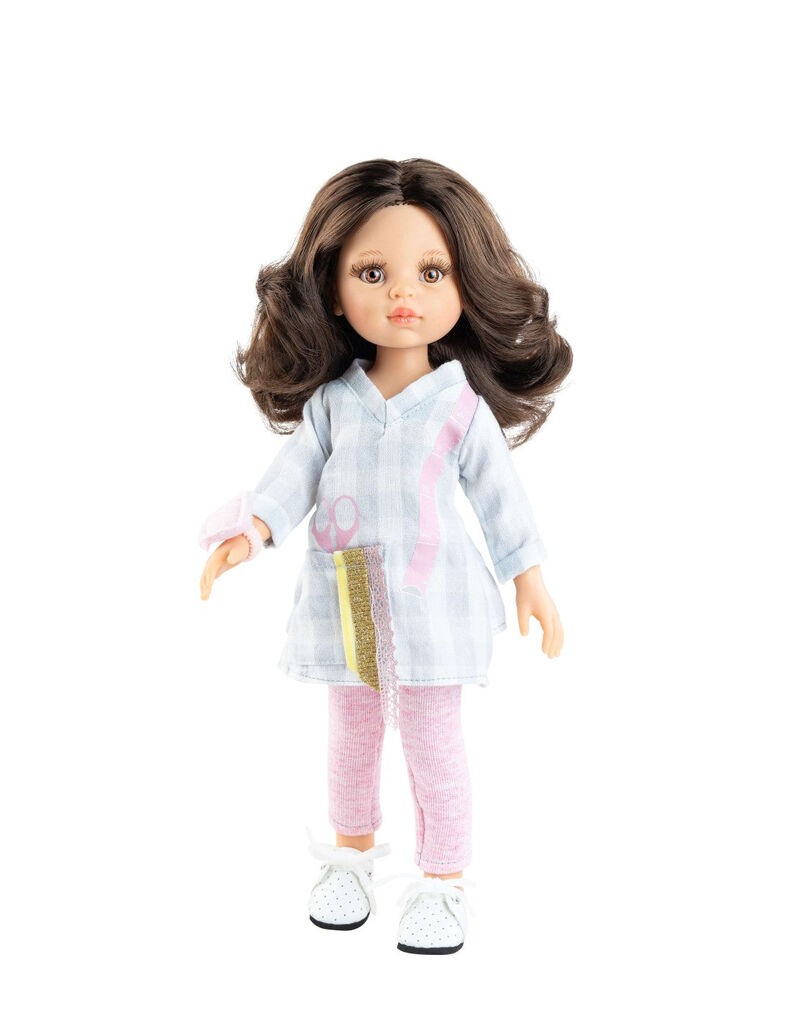 Paola Reina Lutka Kristina krojačica, 32 cm, Roze-plava