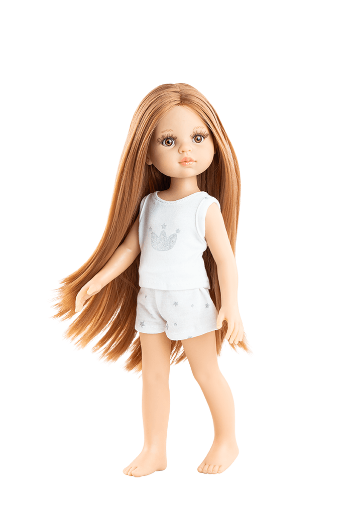 Paola Reina Lutka Kaća u pidžami, 32 cm, Bela