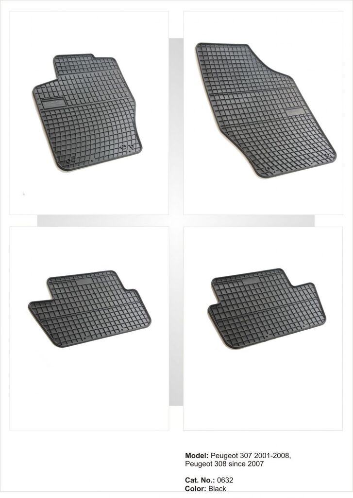 Frogum Tipske patosnice za  Peugeot 307 (01-08) / 308 (08-13) / Citroen C4 1 /2 (04-15)