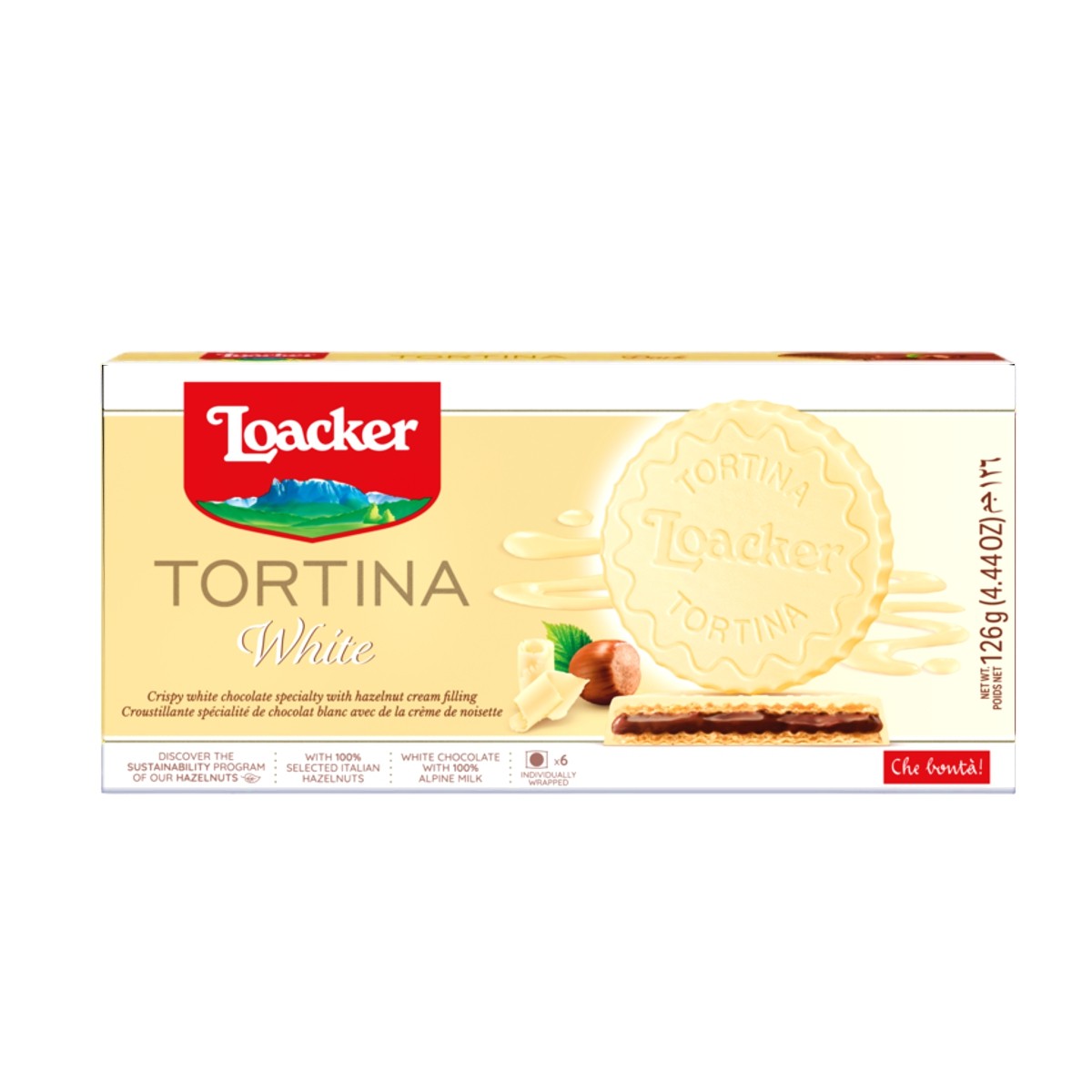 Loacker Tortina White, 126g