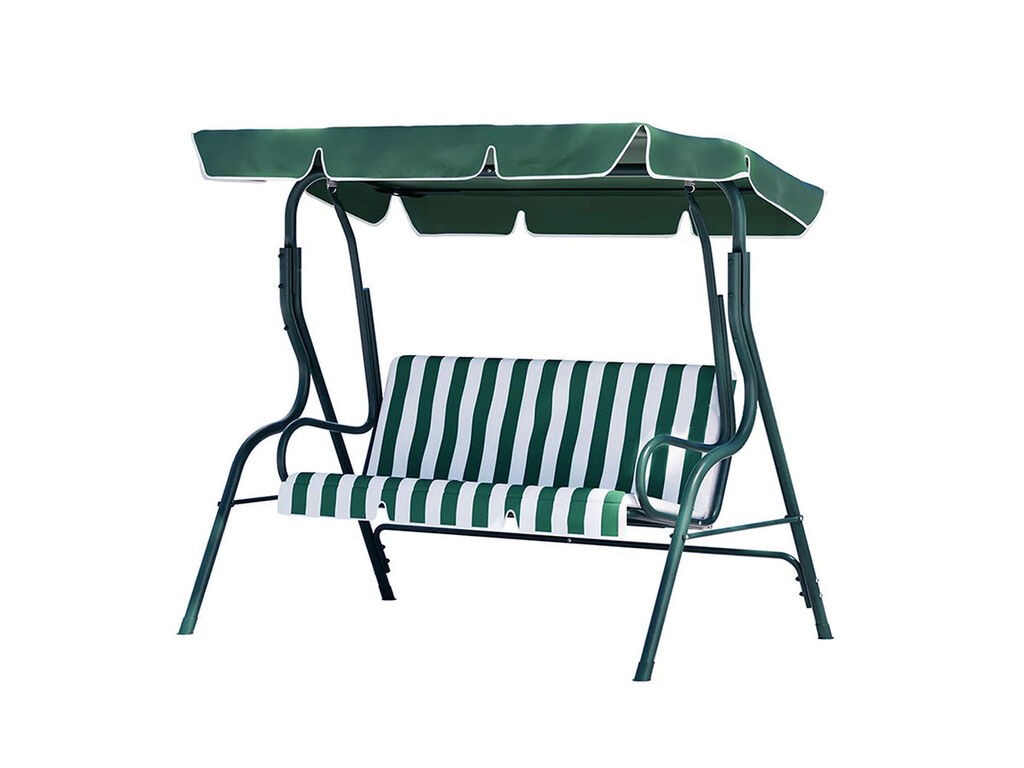 Haus Baštenska ljuljaška 170x110x153 cm, Zeleno-bela