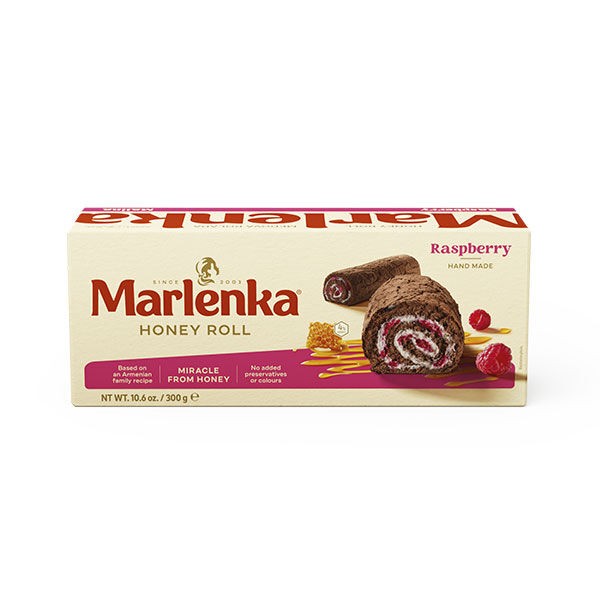 Marlenka Rolat medeni sa kakaom i malinama 300g