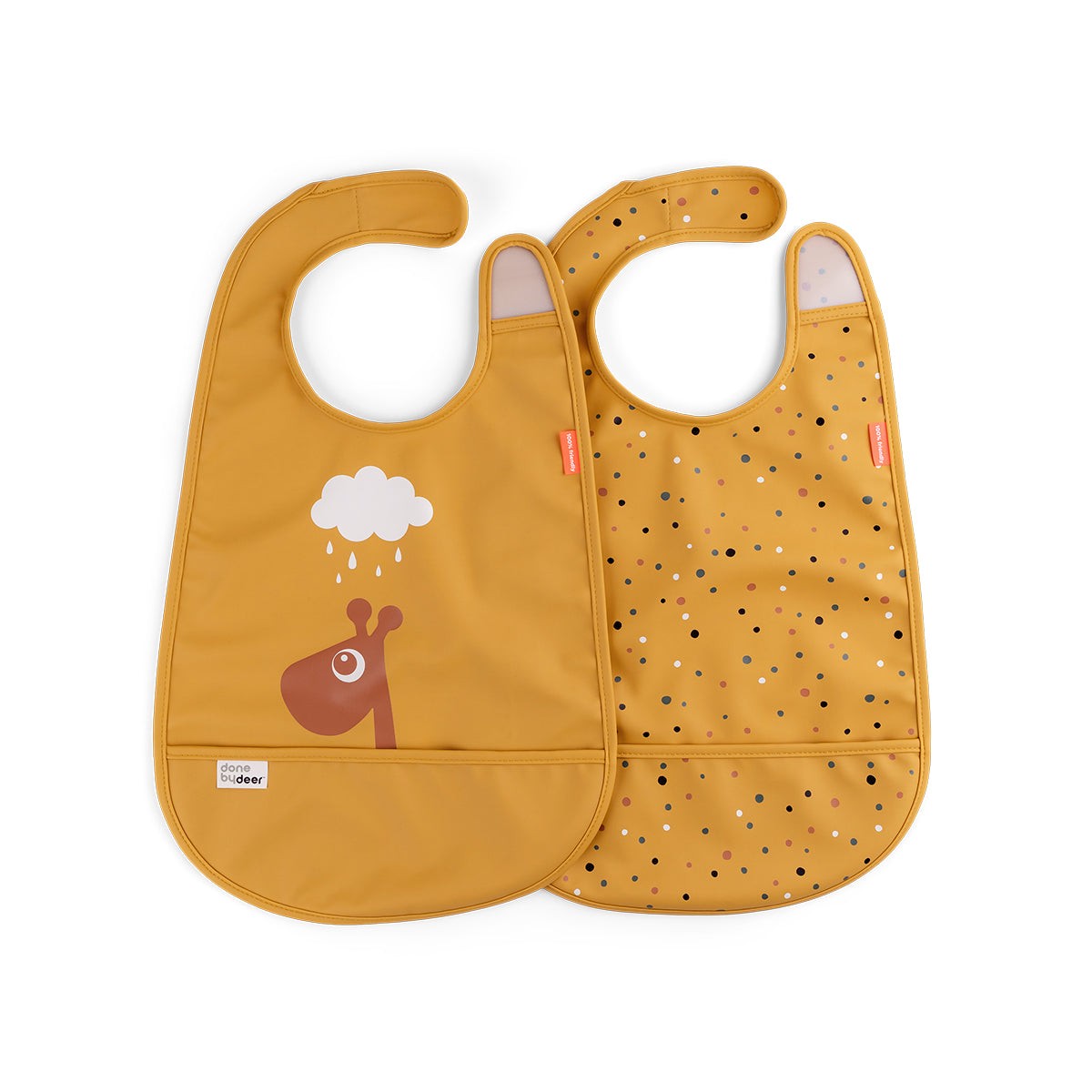 DONE BY DEER Portikla W/Velcro Raffi, 2 komada, Oker