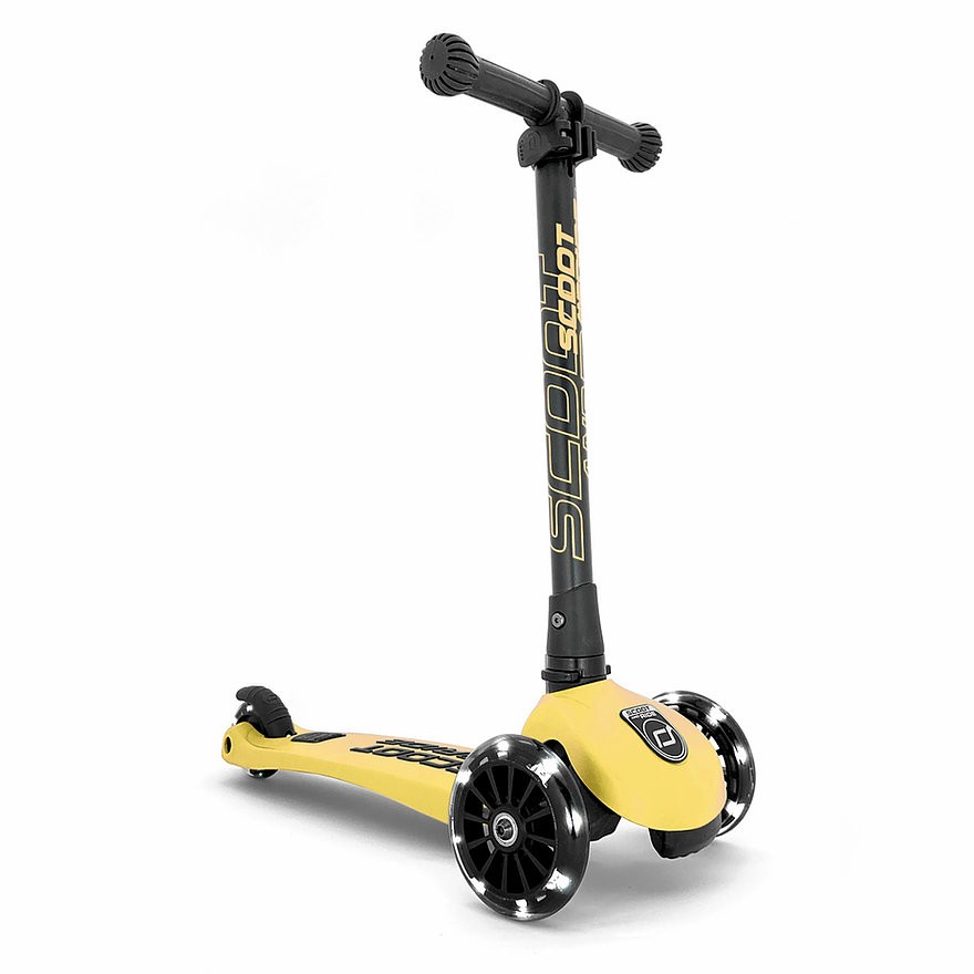 SCOOT & RIDE Dečiji trotinet Highwaykick 3 Lemon LED, Žuti
