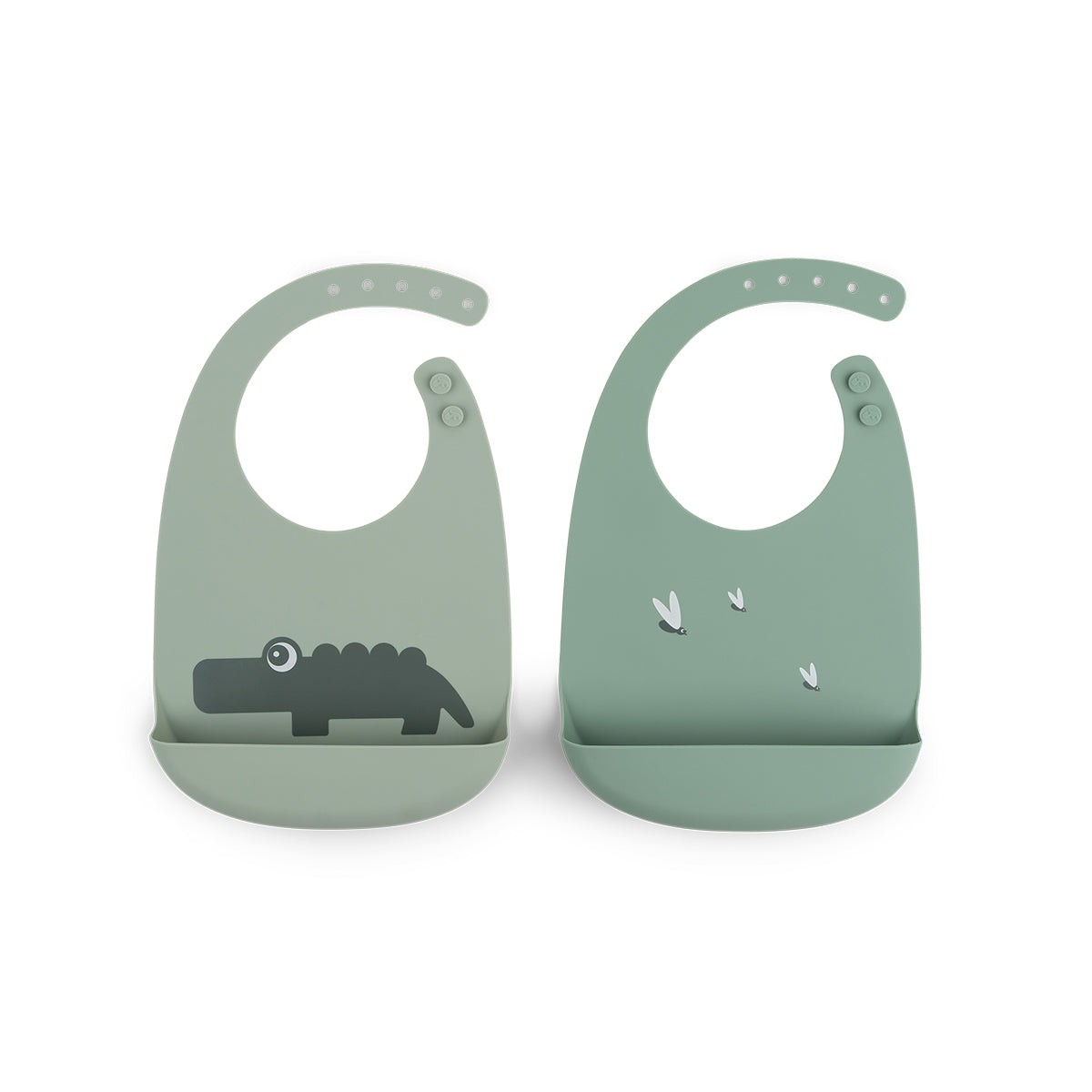 DONE BY DEER Portikla Croco, Silikonska 2 komada, Zelena