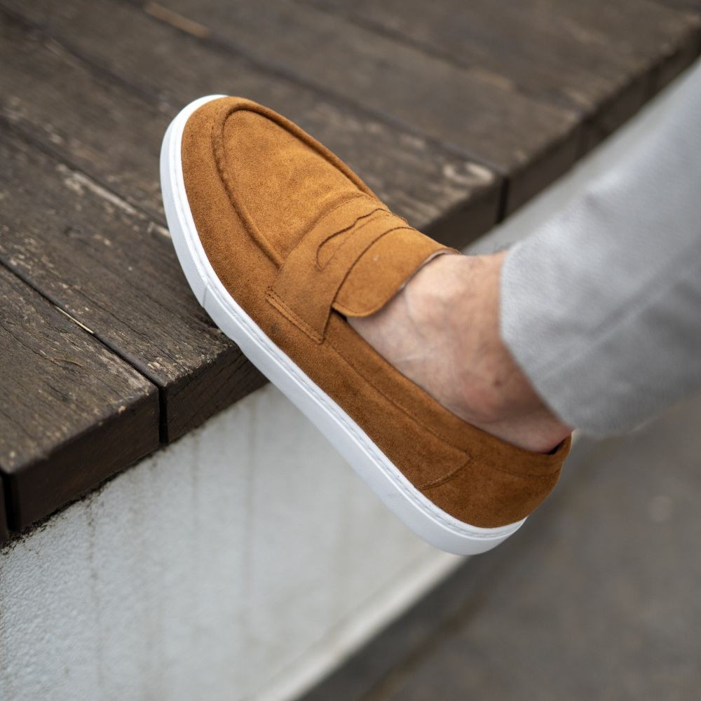 RM Fashion Muške mokasine RM702, Smeđe